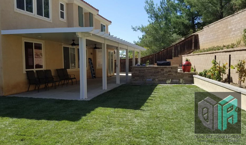 Beaumont CA, Banning CA, Moreno Valley front yard, backyard, concrete construction, turf, landscape design